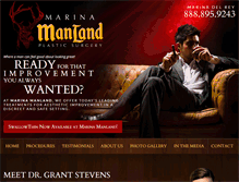 Tablet Screenshot of marinamanland.com